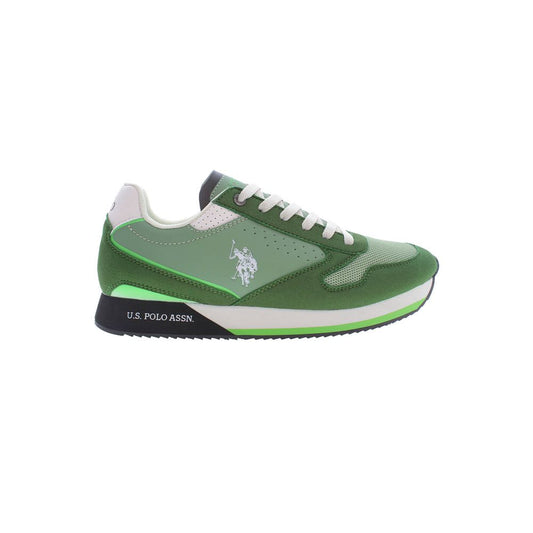 US POLO ASSN. Grüner Polyester Herren Sneaker