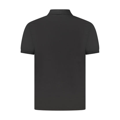 Calvin Klein Black Cotton Men Polo Shirt