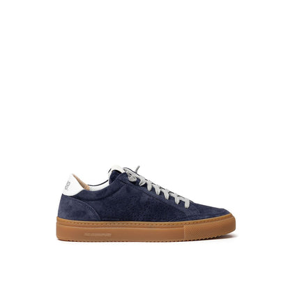 P448 Blauer Ledersneaker