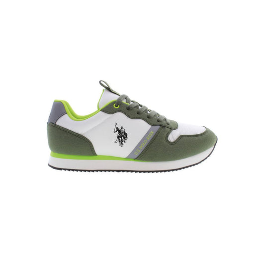 US POLO ASSN. Grüner Polyester Herren Sneaker