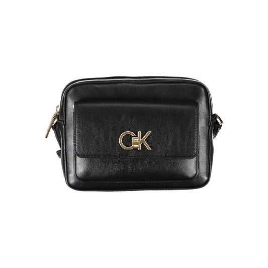 Calvin Klein – Schwarze Polyester-Handtasche