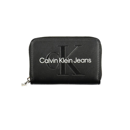 Calvin Klein Black Leather Women Wallet