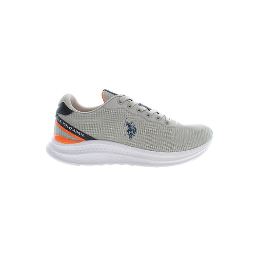 US POLO ASSN. Grauer Polyester Herren Sneaker