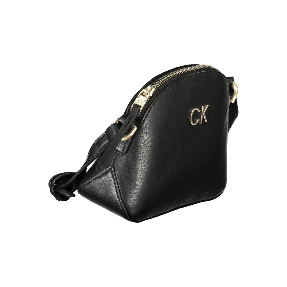 Calvin Klein – Schwarze Polyester-Handtasche