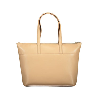 Calvin Klein Beige Polyester Damen Handtasche