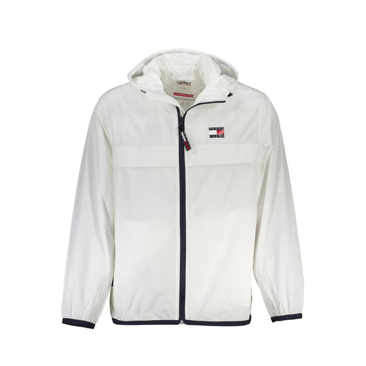 Tommy Hilfiger – Weiße Polyamid-Herrenjacke