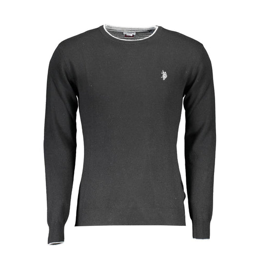 U.S. POLO ASSN. Black Wool Men Sweater