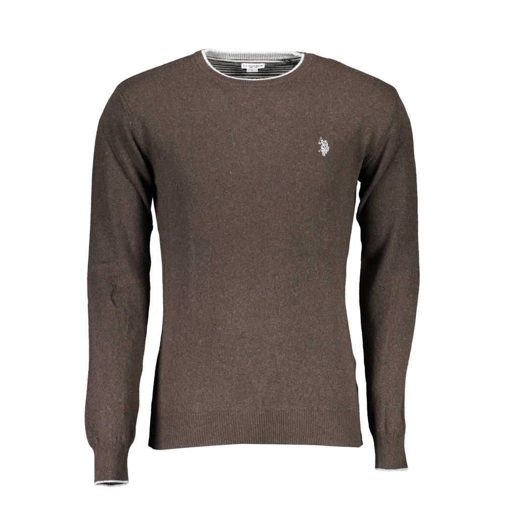 US POLO ASSN. Brauner Wollpullover für Herren