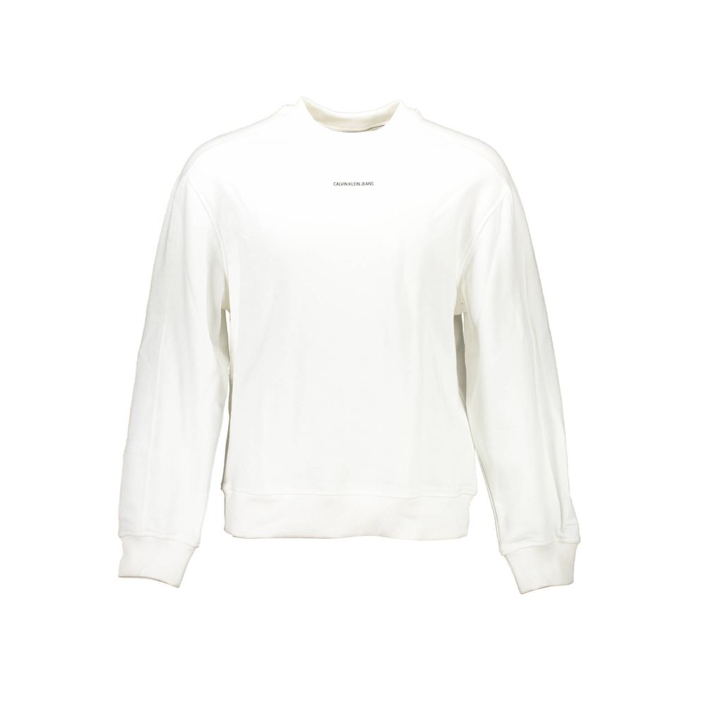 Calvin Klein White Cotton Men Sweater