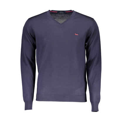 Harmont & Blaine Blue Wool Men Sweater