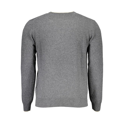 Harmont & Blaine Gray Wool Men Sweater