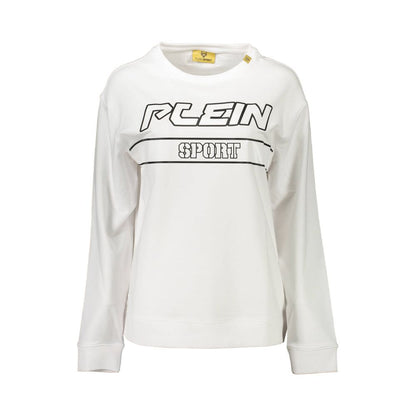 Plein Sport White Cotton Women Sweater