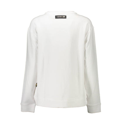 Plein Sport White Cotton Women Sweater