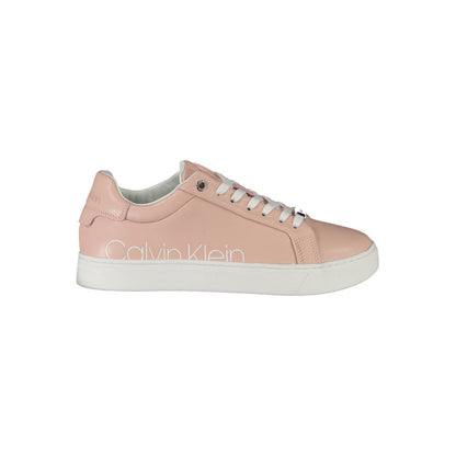 Calvin Klein Damen Sneaker aus rosa Leder