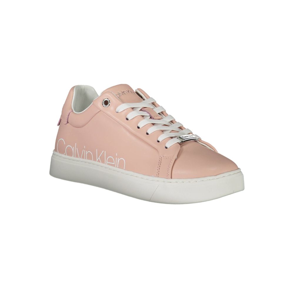 Calvin Klein Damen Sneaker aus rosa Leder