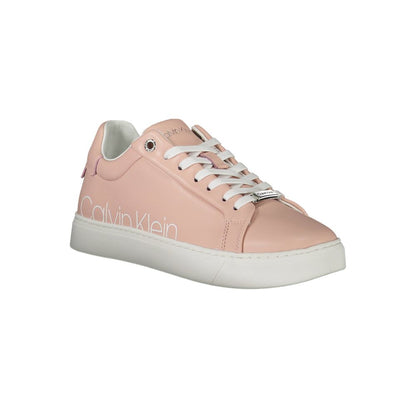 Calvin Klein Damen Sneaker aus rosa Leder