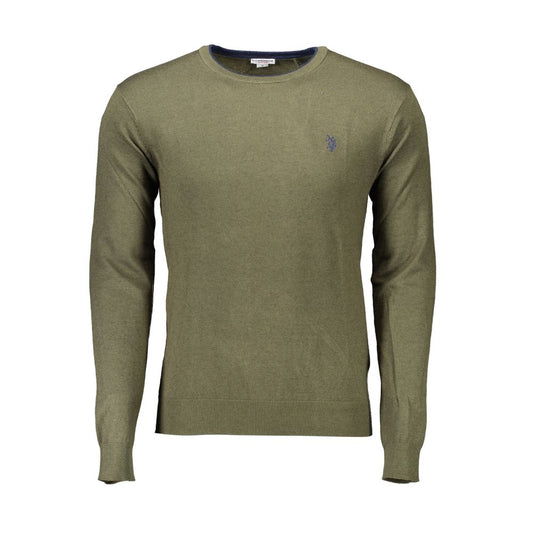 U.S. POLO ASSN. Green Viscose Men Sweater