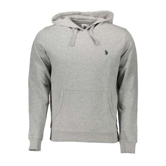 US POLO ASSN. Grauer Baumwollpullover für Herren