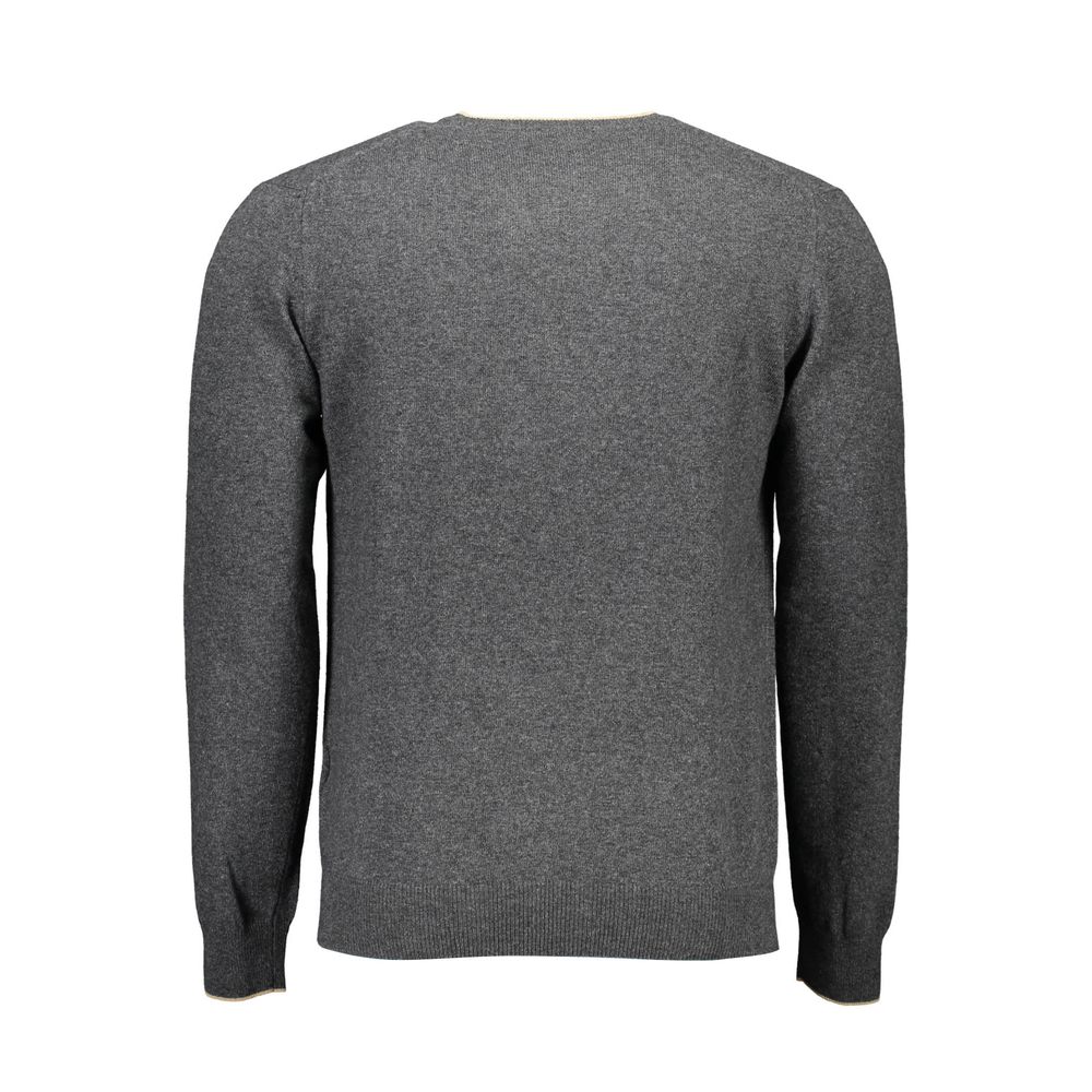 Harmont & Blaine Gray Wool Men Sweater