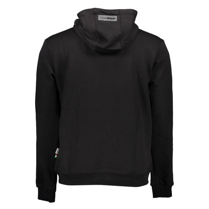 Plein Sport "Black Cotton Men Sweater with Hood"