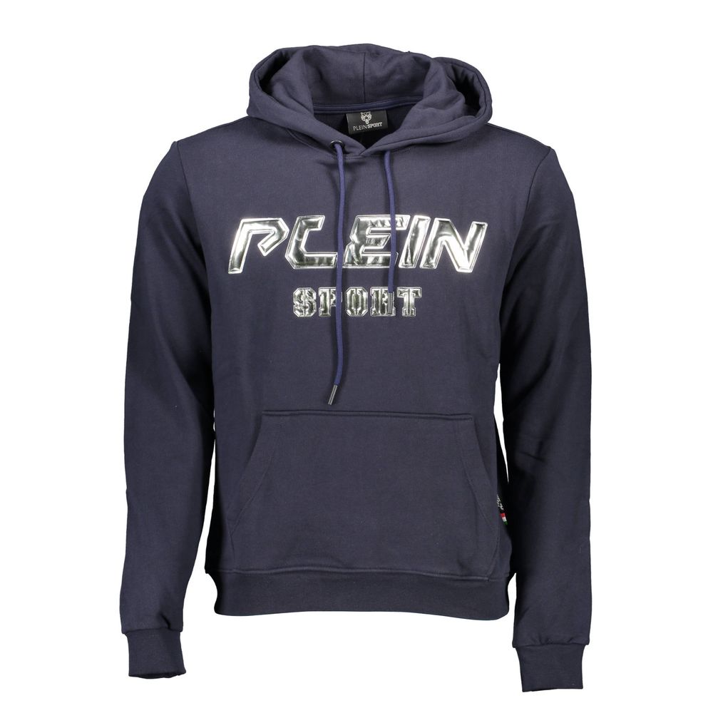 Plein Sport Blue Cotton Men Sweater