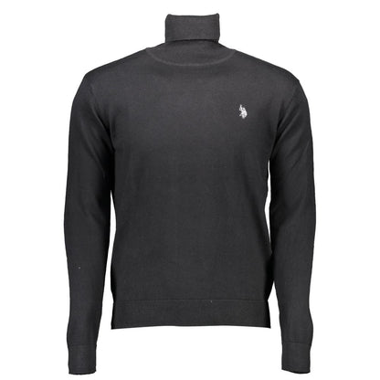 US POLO ASSN. Schwarzer Baumwollpullover für Herren