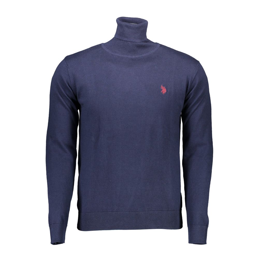 U.S. POLO ASSN. Blue Cotton Men Sweater