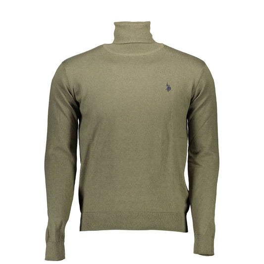 US POLO ASSN. Grüner Baumwollpullover für Herren