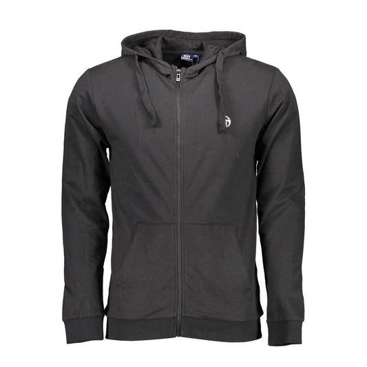 Sergio Tacchini – Schwarzer Baumwollpullover für Herren