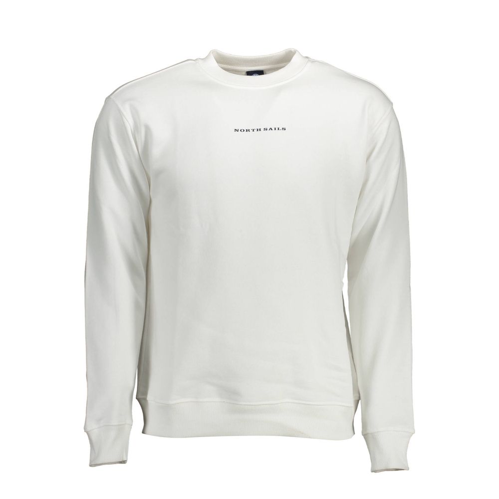 North Sails White Cotton Men Sweater