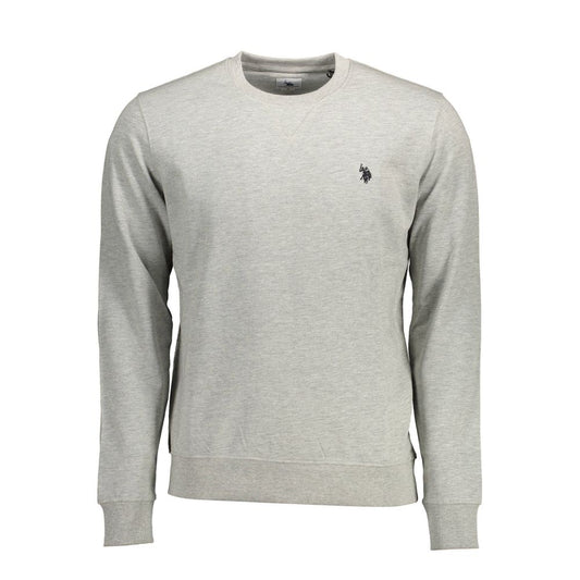 US POLO ASSN. Grauer Baumwollpullover für Herren