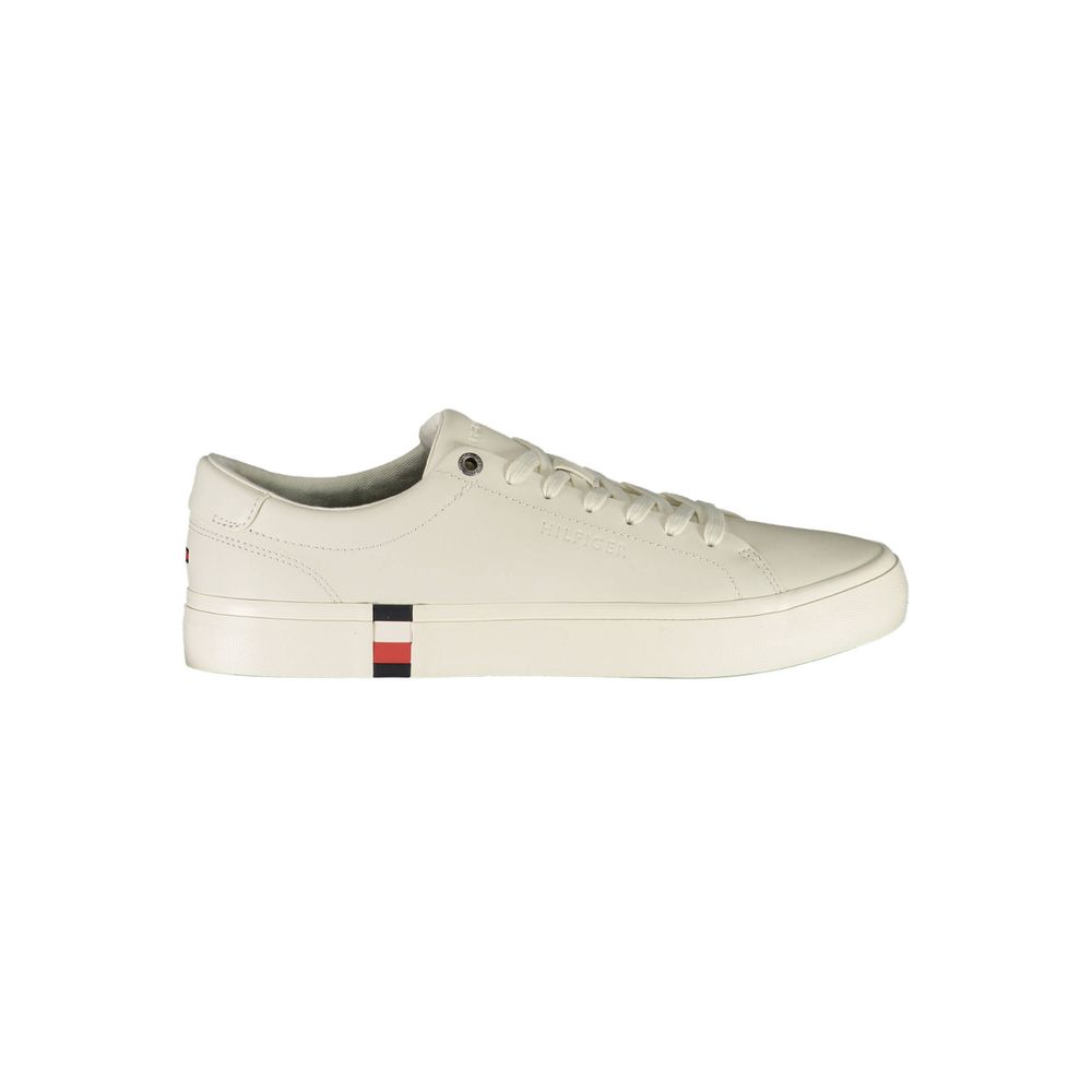 Tommy Hilfiger – Weiße Leder-Sneaker für Herren