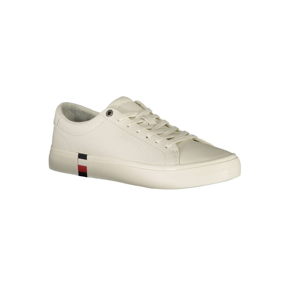 Tommy Hilfiger – Weiße Leder-Sneaker für Herren