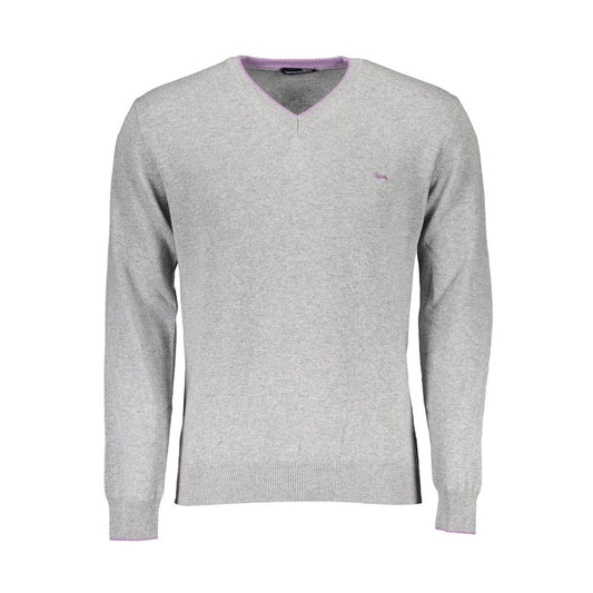 Harmont & Blaine Gray Wool Men Sweater