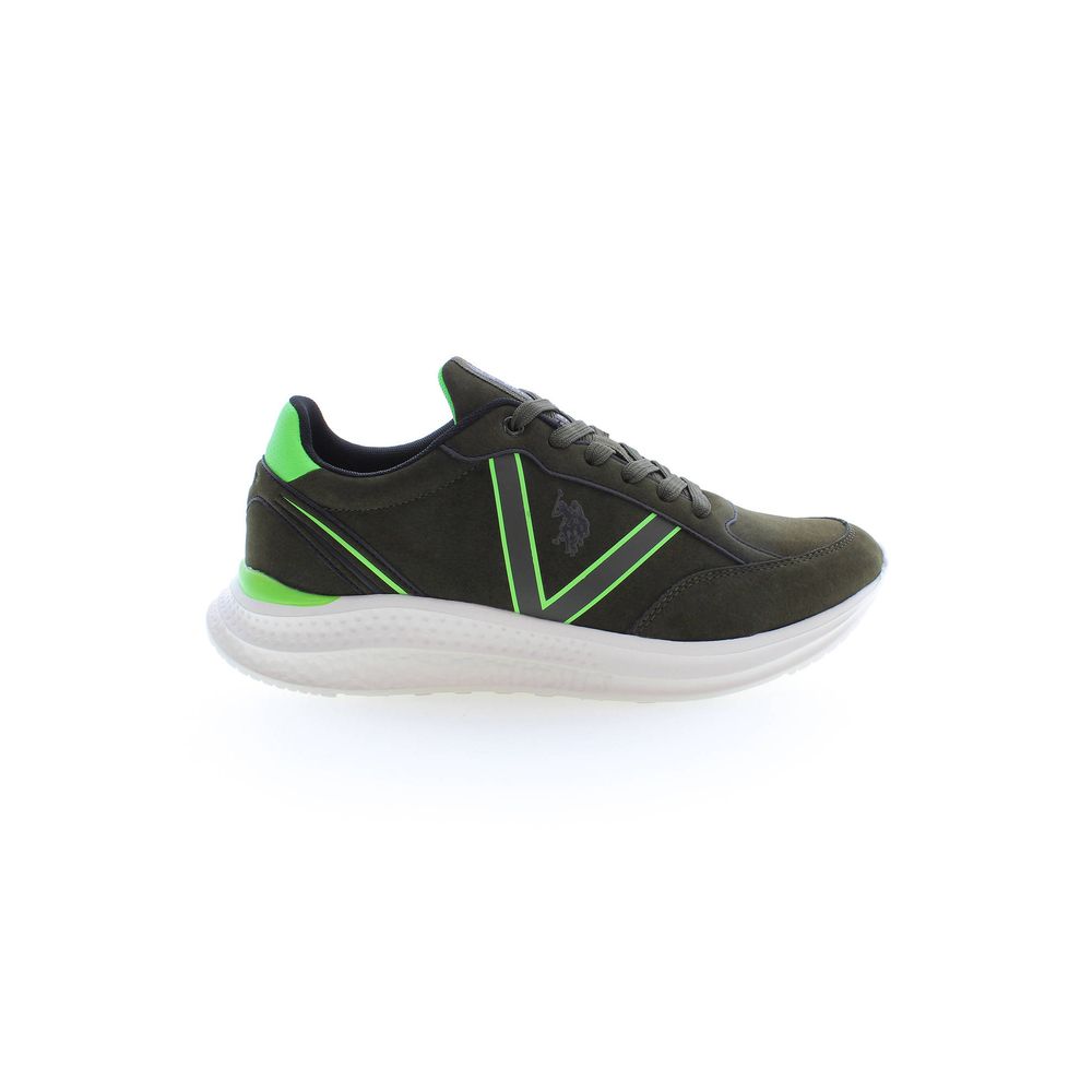 US POLO ASSN. Grüner Polyester Herren Sneaker