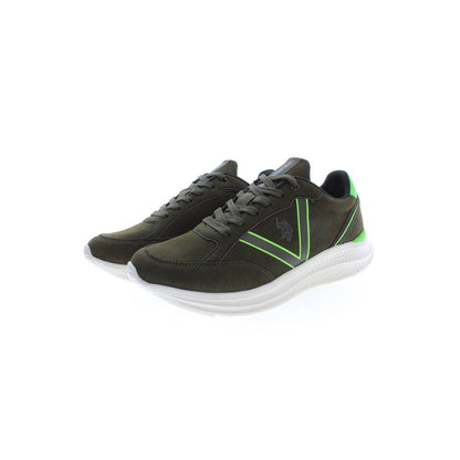 US POLO ASSN. Grüner Polyester Herren Sneaker