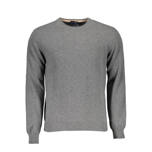 Harmont & Blaine Gray Wool Men Sweater