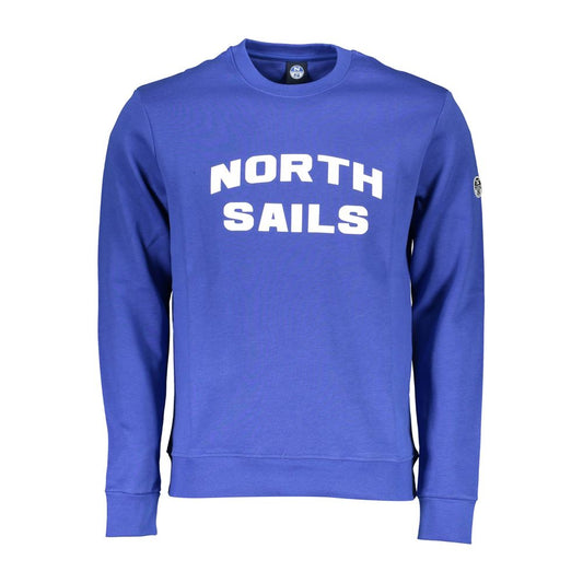 North Sails Blue Cotton Men Sweater