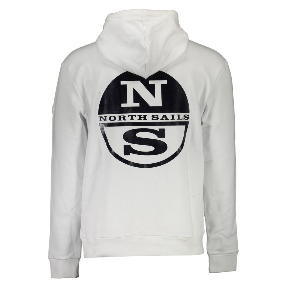 North Sails White Cotton Men Sweater