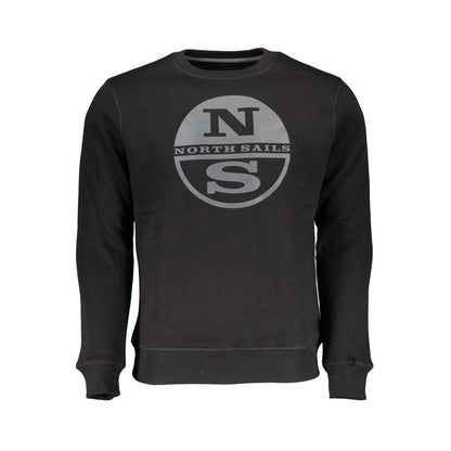 North Sails Black Cotton Men Sweater