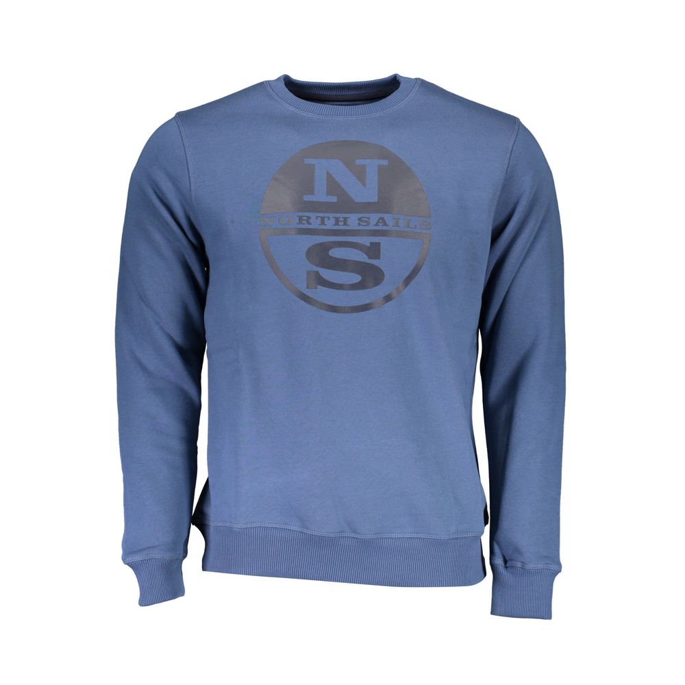 North Sails Blue Cotton Men Sweater