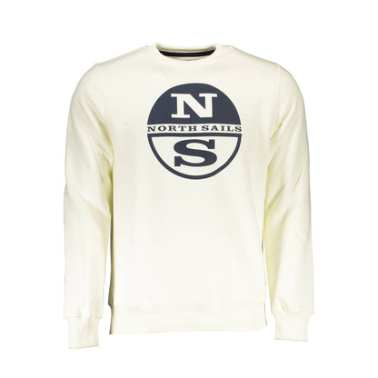 North Sails White Cotton Men Sweater