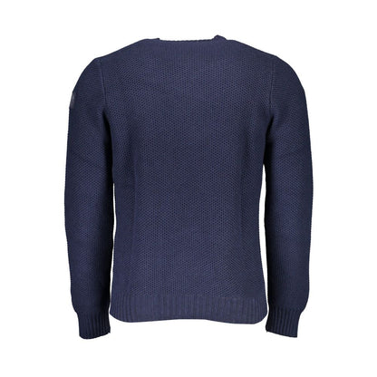 North Sails Blue Cotton Men Sweater