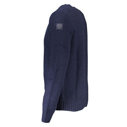 North Sails Blue Cotton Men Sweater