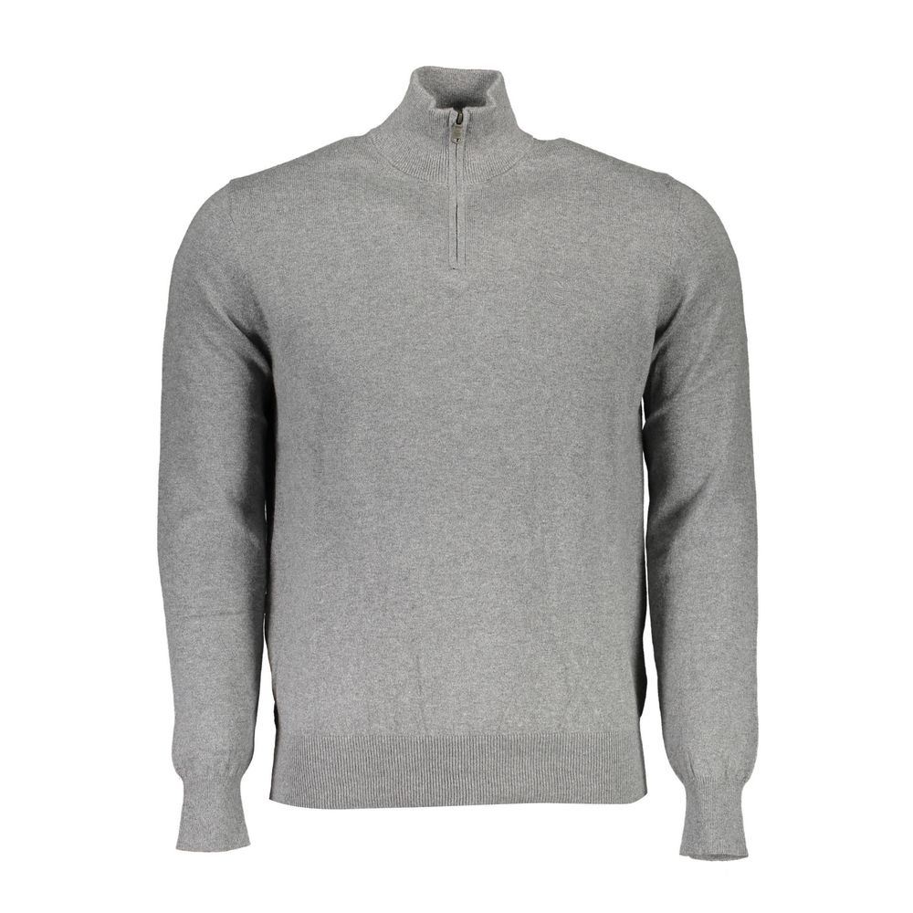 North Sails Gray Cotton Men Sweater