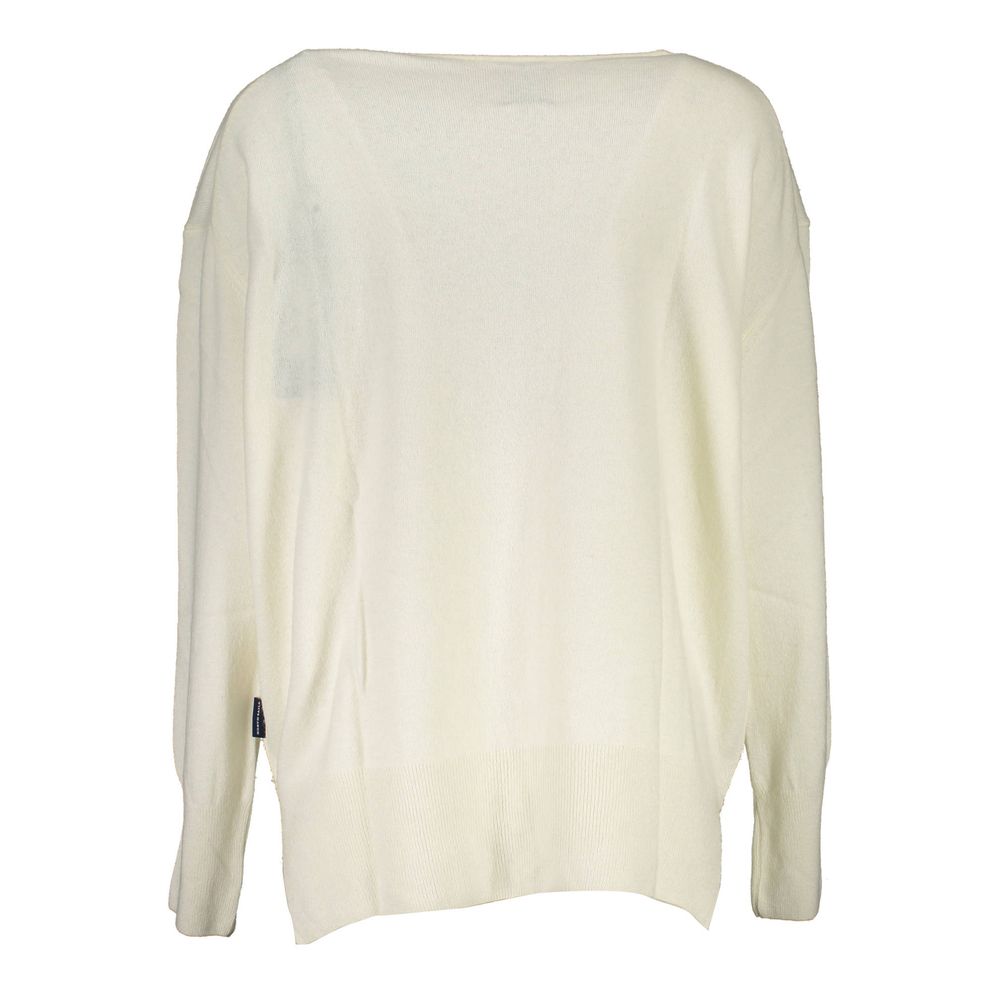 North Sails White Wool Women Sweater