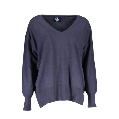 North Sails Blue Wool Women Sweater