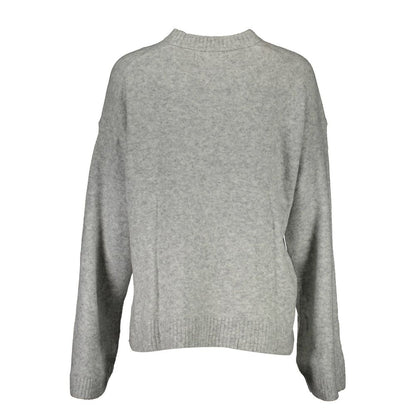 Calvin Klein Grauer Wollpullover für Damen