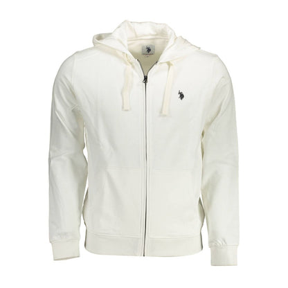 U.S. POLO ASSN. White Cotton Men Sweater