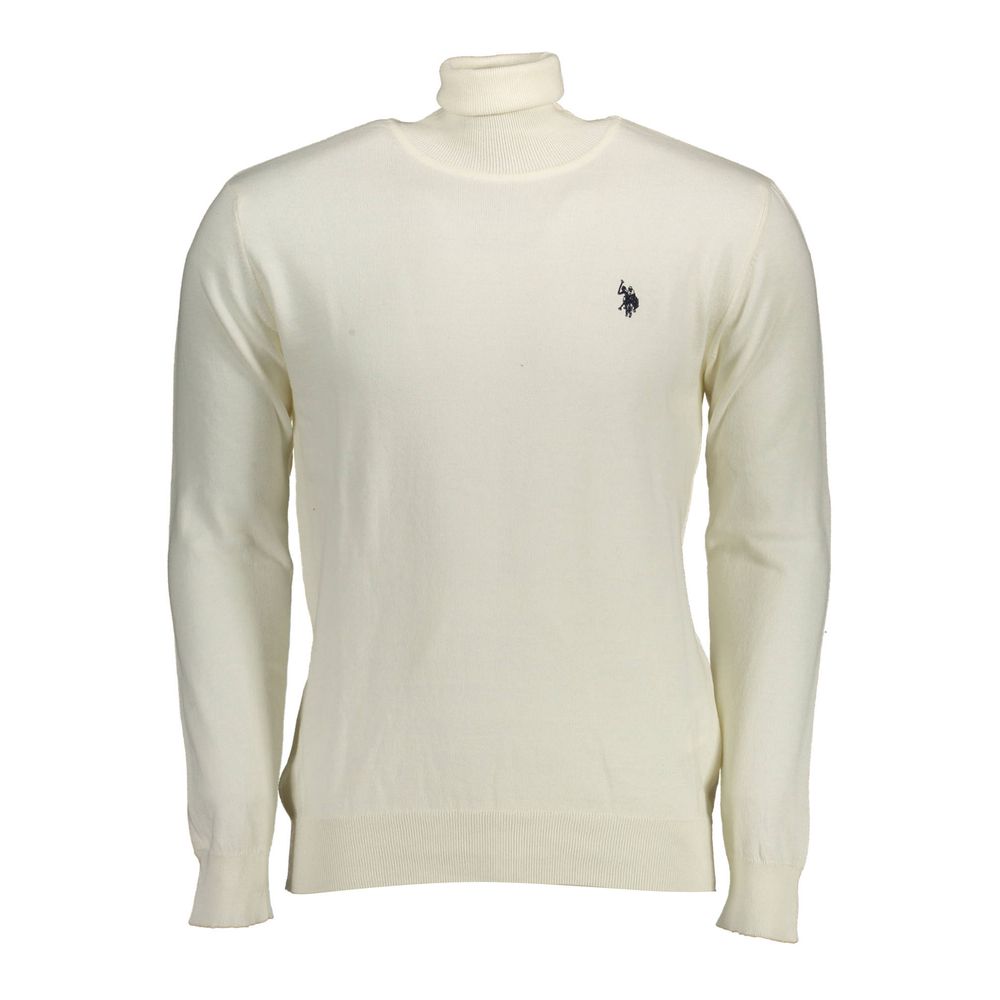 US POLO ASSN. Weißer Baumwollpullover für Herren